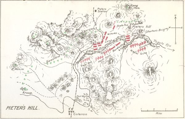 Map of Pieter's Hill.