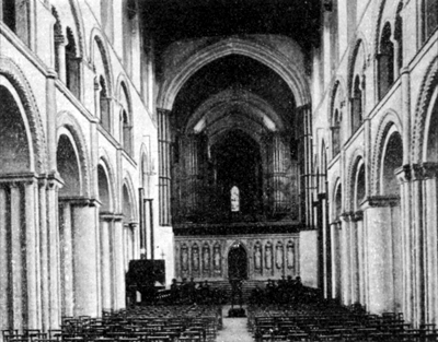 the nave looking east