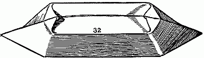 Fig. 32—Fold points on bottom of boat inward toward centre—this way.