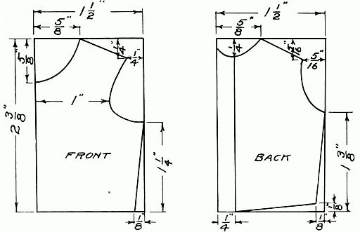 DRAFT FOR PATTERN OF UNDERWAIST.