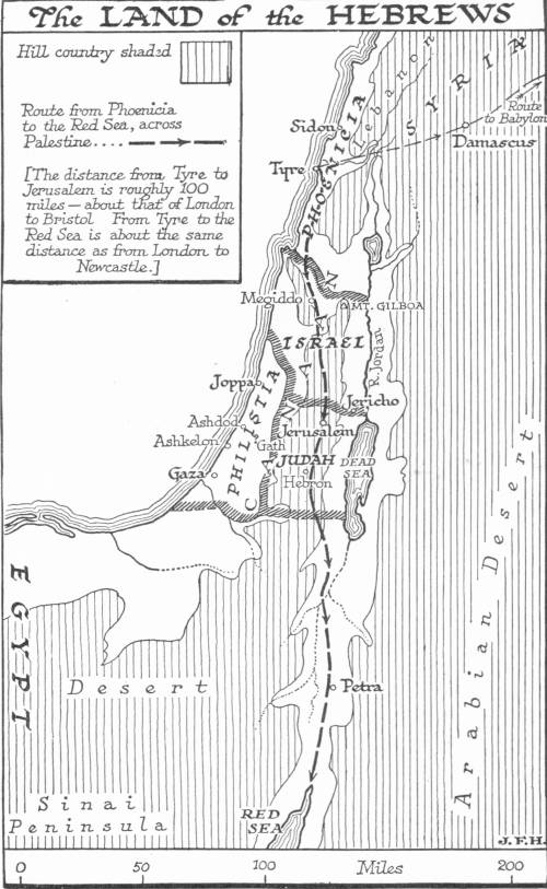 Map: The Land of the Hebrews