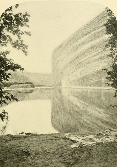 Echo Rock on Right,
from which Echo Park Takes its Name.