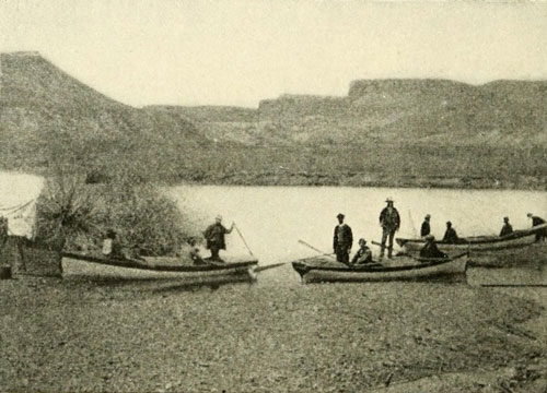 Ready for the Start,
U.S. Colorado River Expedition, Green River, Wyoming 1871.