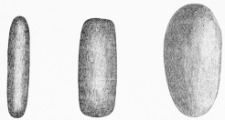 Nos. 66, 67, 68. Trojan Sling-bullets of Loadstone (9 and
10 M.).