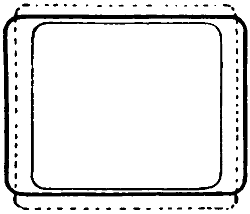 Projected slide and film size