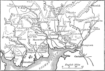 Rivers Flowing South Into Solway Firth