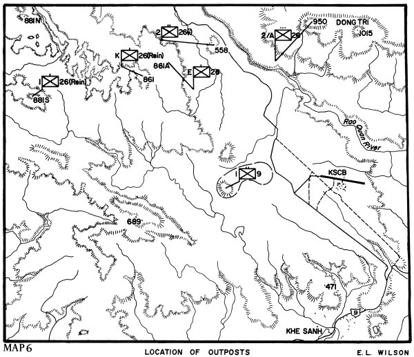 map 6 location of outposts