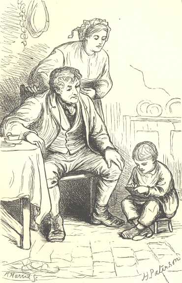 “Lor massey!” cried Master Salter.  “I’
told’ee, missus, about un.  Look here, Jan Lake.  If
thee’ll draa me out some pigs like them, I’ll give
’ee sixpence and a new slate, and I’ll try thee for a
week, anyhow.”