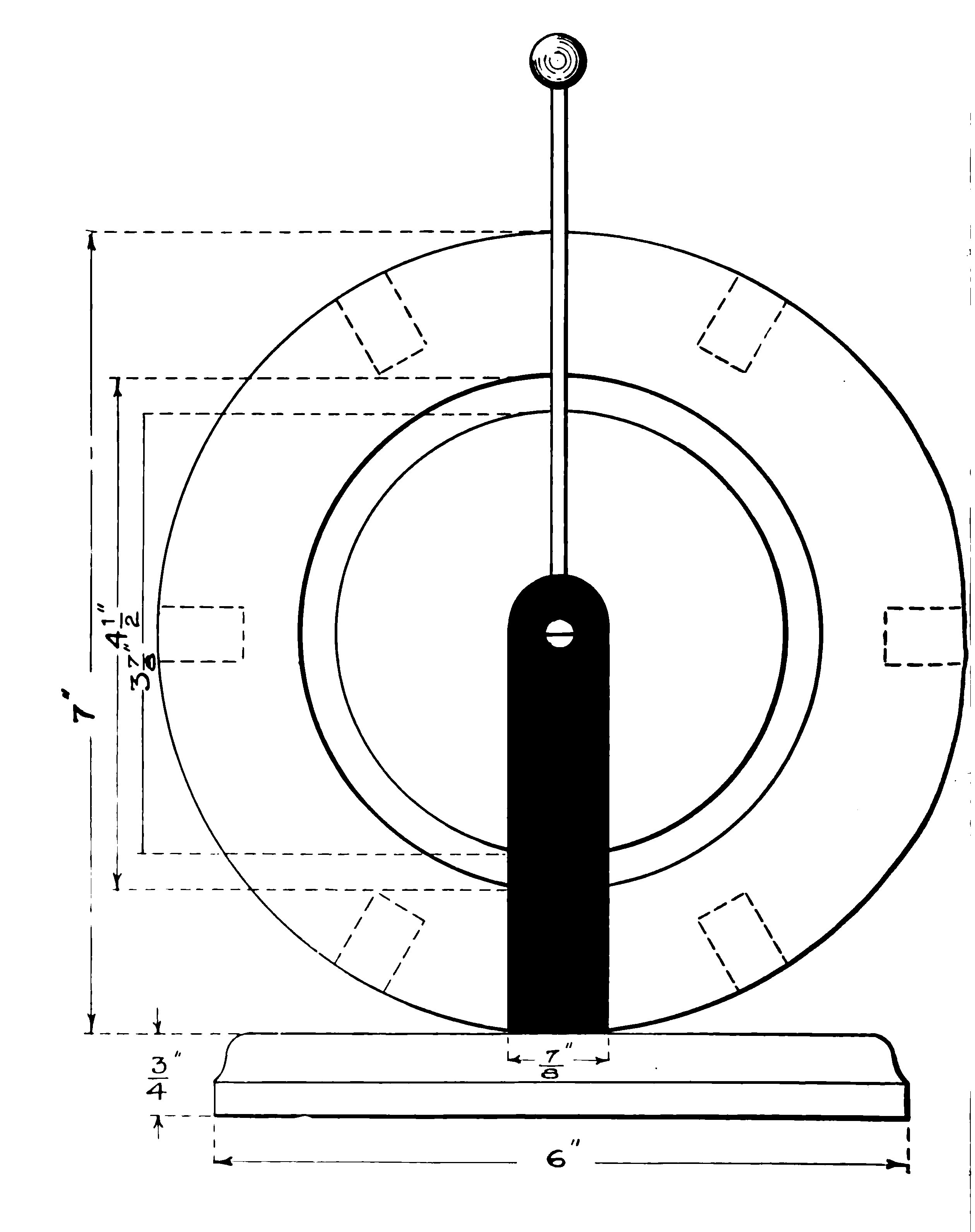 FIG. 176—Side View of the completed Tesla Coil.