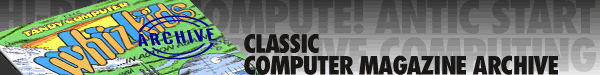 Classic Computer Magazine Archive