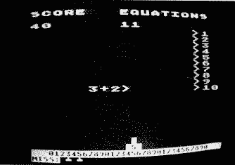 Missile Math Screen